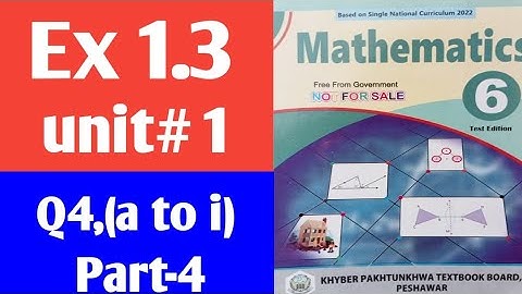Exercise 1.3 Class 6th Maths kpk 2022| Class 6 Math Ex 1.3 New course 2023 kpk part-4 LCM Q 4