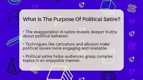 What Is The Purpose Of Political Satire? - The Prose Path
