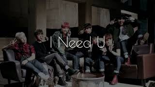 BTS I Need U (speed up + reverb)