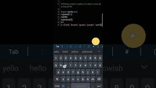 Draw tree in python by using turtle || #coding #python #turtle