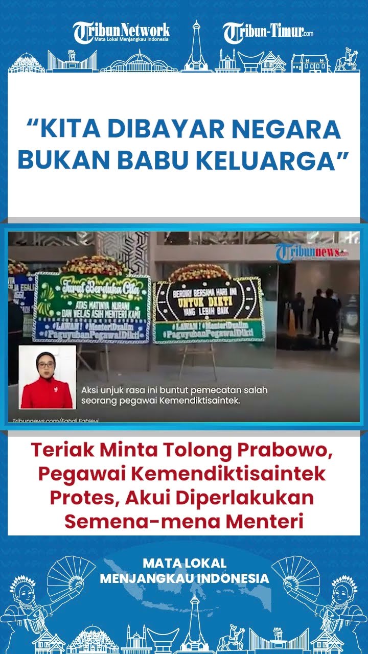 SHORT Ratusan Pegawai Kemendiktisaintek Protes, Kecam Aksi Semena-mena Menteri Satryo dan Istri!