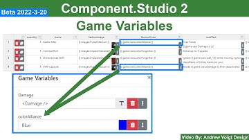 Game Variables - Component.Studio 2 - E10 (Beta 2022-3-20)