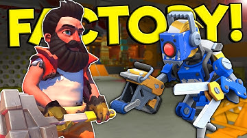 Spycakes & I Fought Farmbots Inside the Factory! - Scrap Mechanic Multiplayer