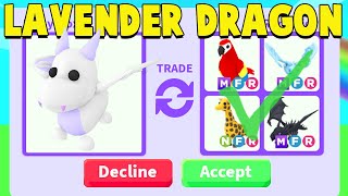 Trading *NEW* LAVENDER DRAGON in Adopt Me! - YouTube