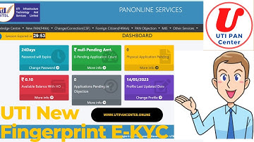 "PAN Card Application: Step-by-Step Guide to OTP-Based Process via UTI" UTI New Fingerprint E-KYC