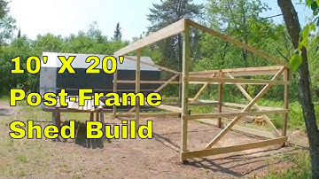 DIY Post Frame Machine Shed Build (Part 1)