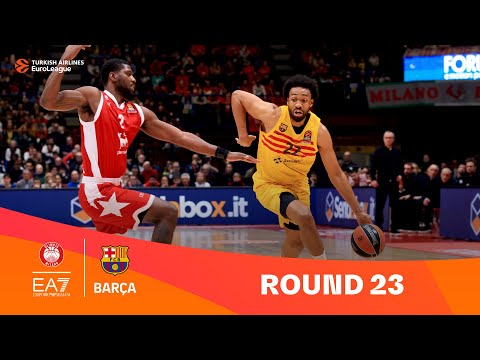 EA7 Emporio Armani Milan-FC Barcelona | Round 23 Highlights | 2023-24 Turkish Airlines EuroLeague