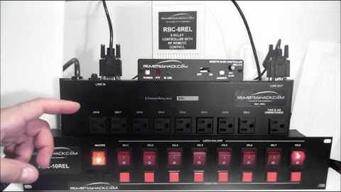 Using the RBC-8REL 8 relay controller with the RemoteShack RBC-212.