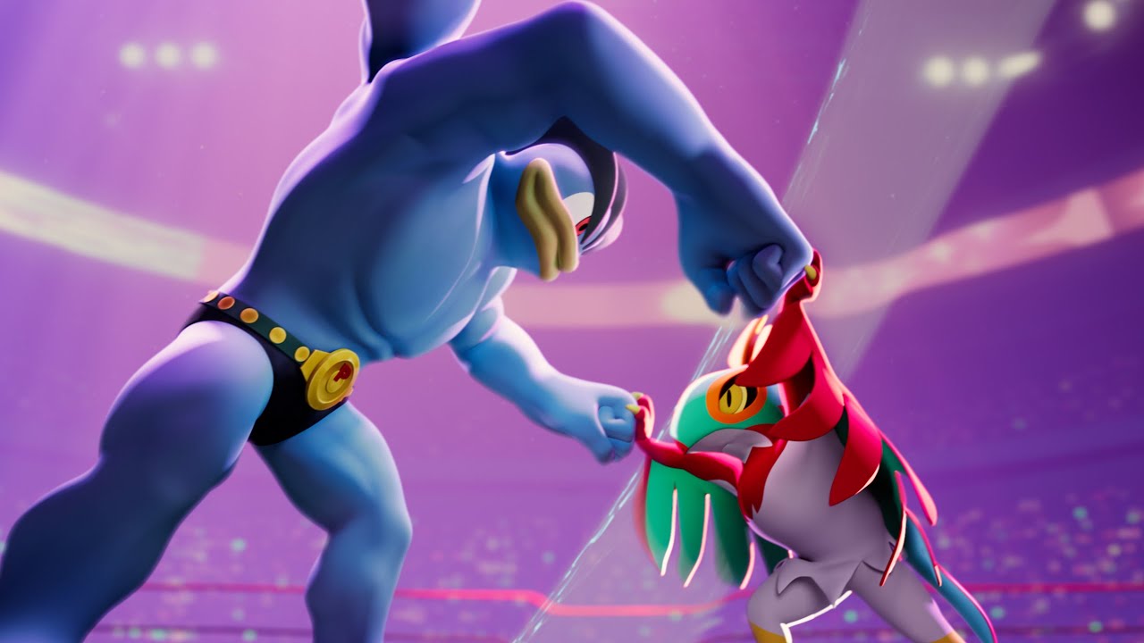 Competencia de músculos: Hawlucha vs. Machamp | Leyendas Pokémon: Z-A