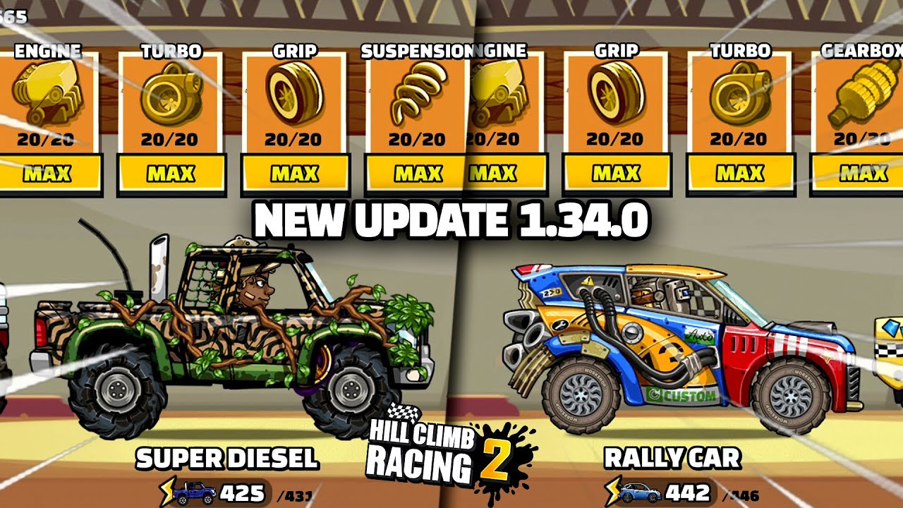 Hill Climb Racing 2 updates to version 1.34.0