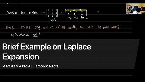 Brief Example on Laplace Expansion