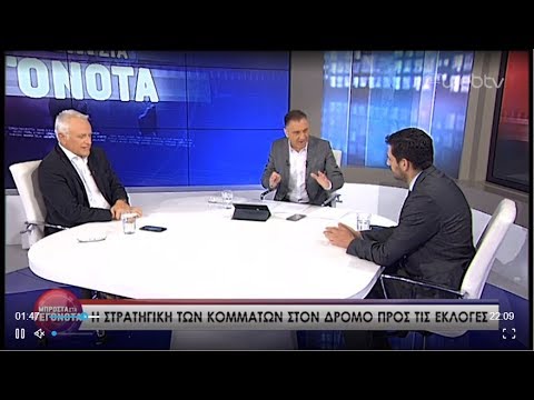 Γ.Ραγκούσης και Κ.Κυρανάκης "Μπροστά στα γεγονότα" | 10/06/2019 | ΕΡΤ