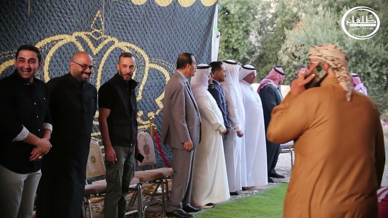 استقبال المهنئين في حفل تخرج الطيار ايمن ابو زيد