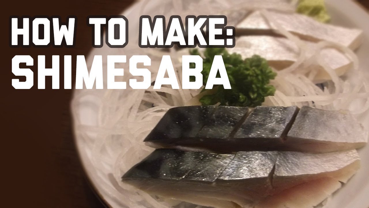 Shimesaba Rice Bowl DIY How to make Shimesaba - Cured Mackerel - YouTube