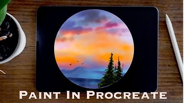 How to Draw Beautiful Sky in Procreate Tutorial | Paint with Basic Brushes| The ProArt