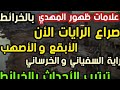 علامات المهدي بالخرائط صراع الرايات الأبقع والأصهب راية السفياني والخرساني ترتيب الأحداث بالخرائط 