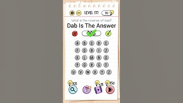 Brain Test Level 177 Solution | What Is The Reverse Of Bad?