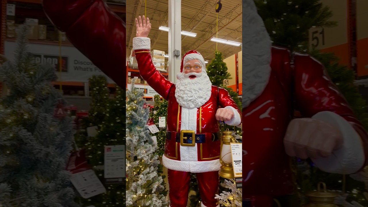 Amazing Christmas display at Home Depot  happy holidays 