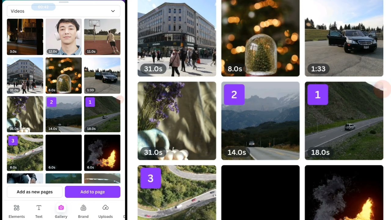 Canva Tutorial | Easy Split Screen video on Canva !!