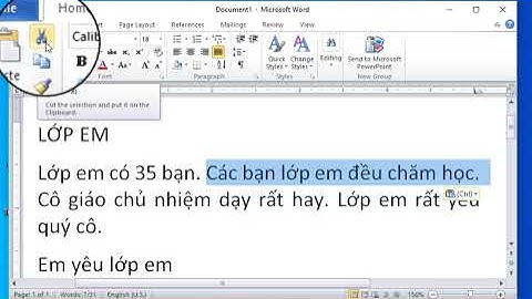 ví dụ: Bài 6 Các thao tác cơ bản với khối văn bản - Tin học Cánh diều 4