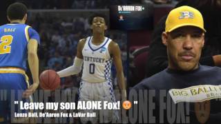 TEA: NBA Lonzo Ball DUCKING De'Aaron Fox! SOFT! screenshot 5