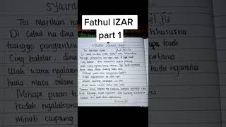 Fathul Izar Part1 shorts fathulizar