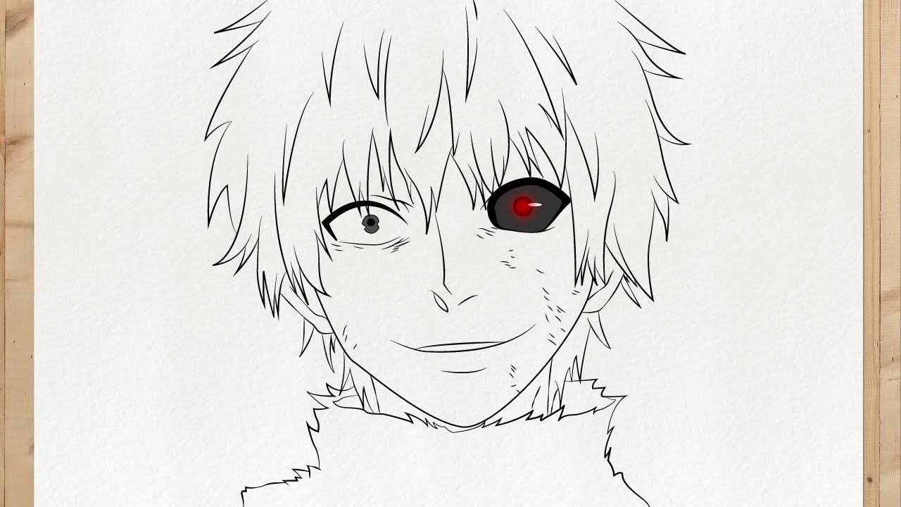 How To Draw Ken Kaneki Kakuja Tokyo Ghoul Step By Step Slowly And Easy For Beginners Youtube