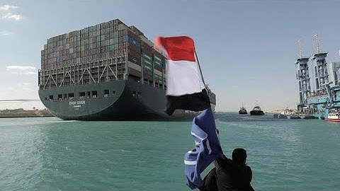 Backlog of ships sail through Suez Canal after Ever Given refloated