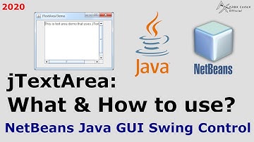 jTextArea: What & How to Use | Netbeans Java GUI Control - Basics | ARBX CodeX