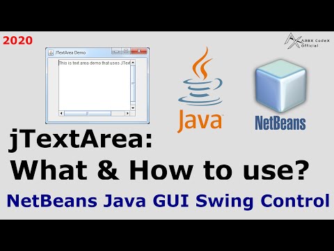 jTextArea: What & How to Use | Netbeans Java GUI Control - Basics | ARBX CodeX