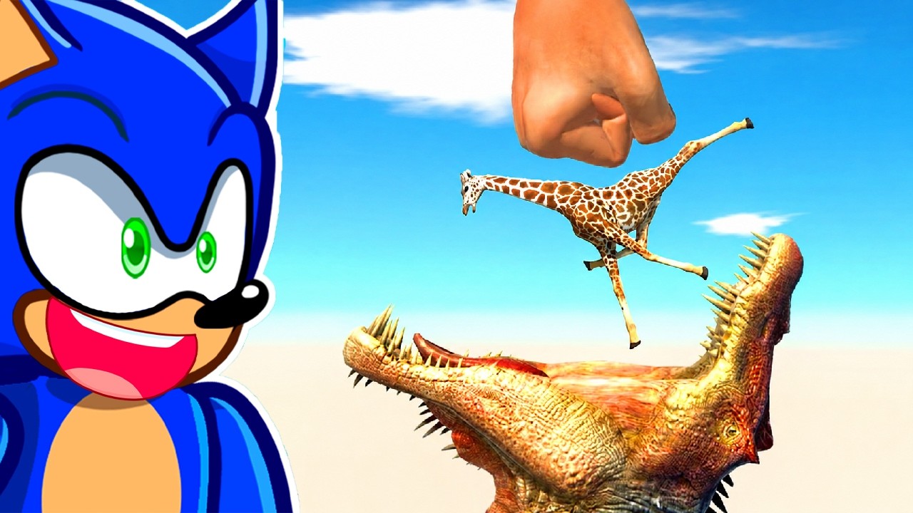 GIANT SPINO DEATH PUNCH vs ALL ANIMALS in ARBS!? (Reaction)