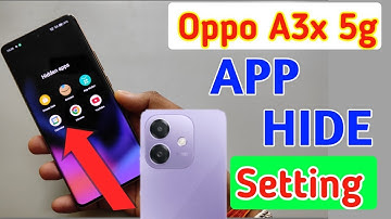 How to hide apps in Oppo a3x 5g /Oppo a3x 5g app hide/Oppo a3x app hide setting