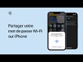 Partager votre mot de passe wifi sur iphone assistanceapple