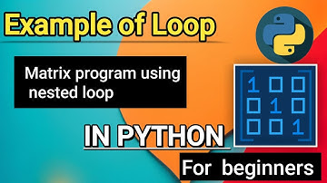 Print Matrix By Using For Loop| Python me Matrix print Kaise Kare Python Tutorial-12  (With Notes)