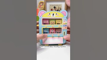 DIY mini blindbox Vending machine Paper crafts #papercraft  #diypapercraft  #cutecraft