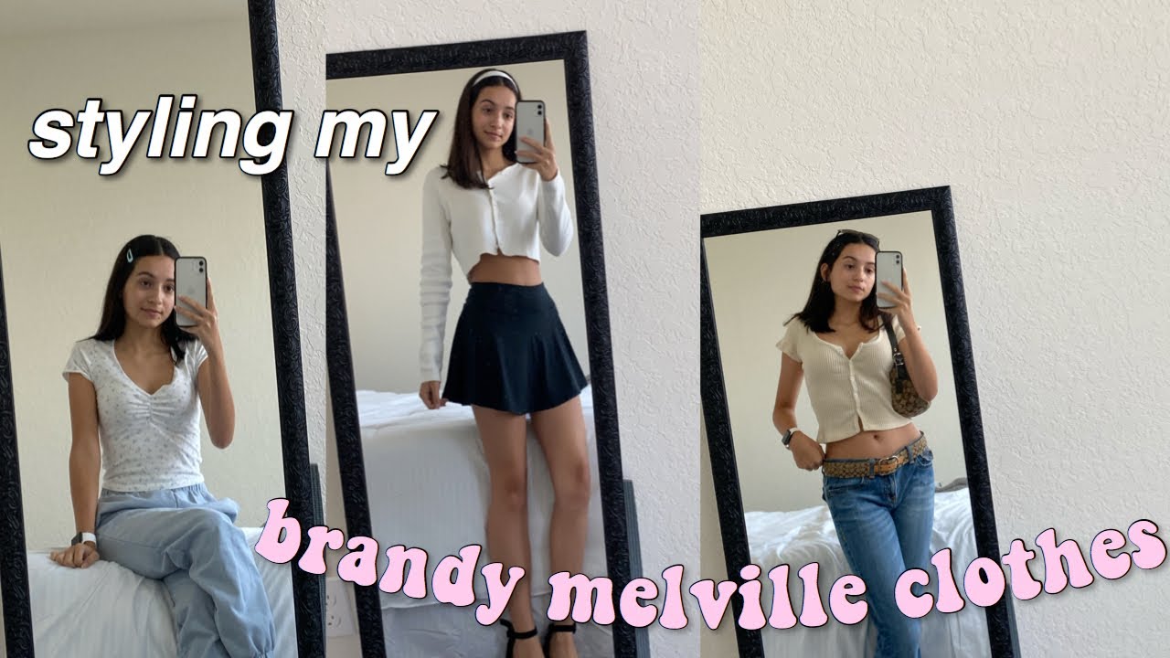 how i style my BRANDY MELVILLE clothes - YouTube