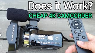 Does it work? CHEAP 4K Camcorder screenshot 3