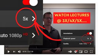 Watch Youtube Videos/ Online Lectures at 3x/4x/5x/any speed