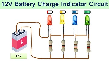 12V Battery Level Indicator Circuit