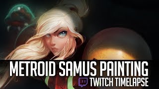 Metroid Samus - Digital Painting Timelapse