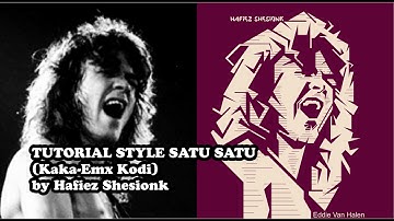 Tutorial Style Satu Satu (Kaka-Emx Kodi) with CorelDraw X7 by Hafiez Shesionk