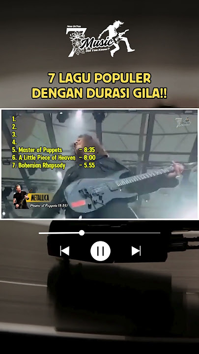 7 Lagu Rock & Metal Ini Punya Durasi GILA! Nomor 1 Bikin Merinding! | Se7en Music