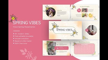 Spring Vibes-Floral Spring Template