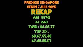 PREDIKSI SGP 7 JULI 2025 | BOCORAN TOGEL SGP HARI INI | RUMUS EKOR SGP HARI INI