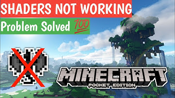 Minecraft Shaders Not Working Problem || Solution