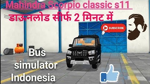 🔴 How to download || Scorpio classic s11 mod for bus simulator Indonesia Scorpio s11 inGame #scorpio
