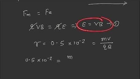 A particle having the same charge as of electron moves in a circular path of radius 0.5 cm under the