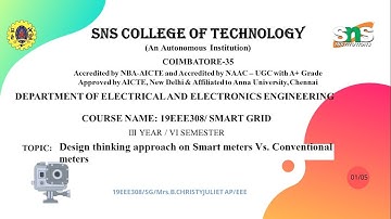 5. Design thinking approach on Smart meters Vs. Conventional meters | SNS INSTITUTIONS
