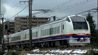 E129系436MとE653系特急しらゆき3号の離合