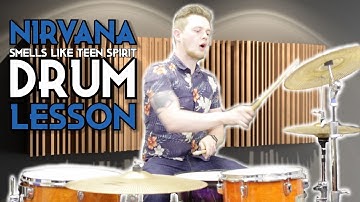 How To Play Nirvana Smells Like Teen Spirit Intro On The Drums | Drum Lesson